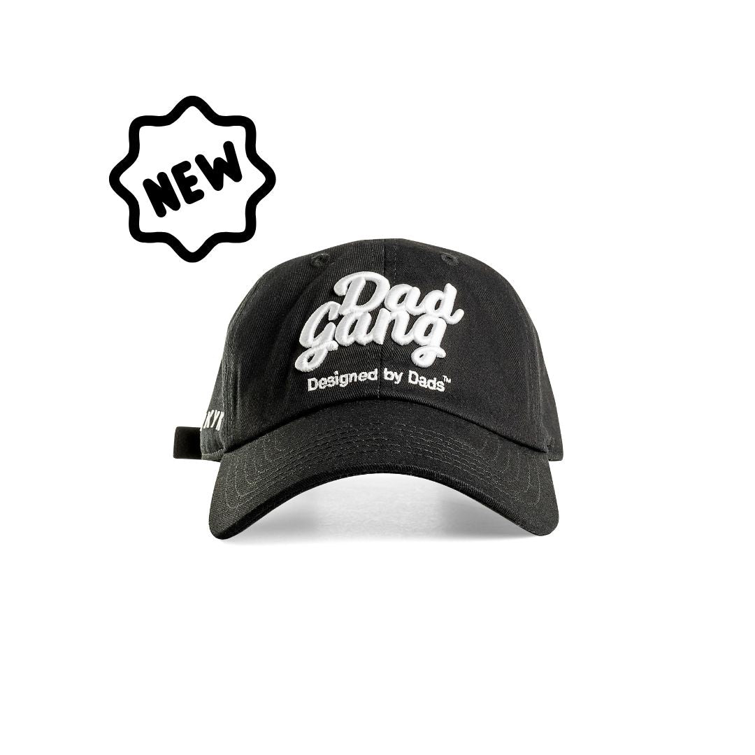 Simple Dad Hat (Black/White)