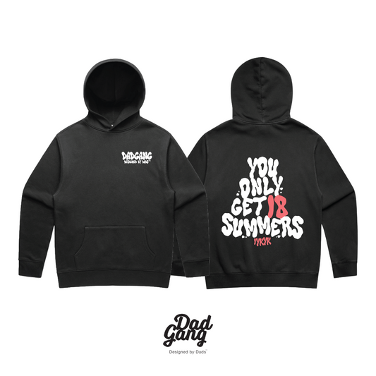 DG Hoodie - Time Flies Faded Black